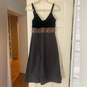 Maria Bianca Nero black beaded midi dress, Size Small